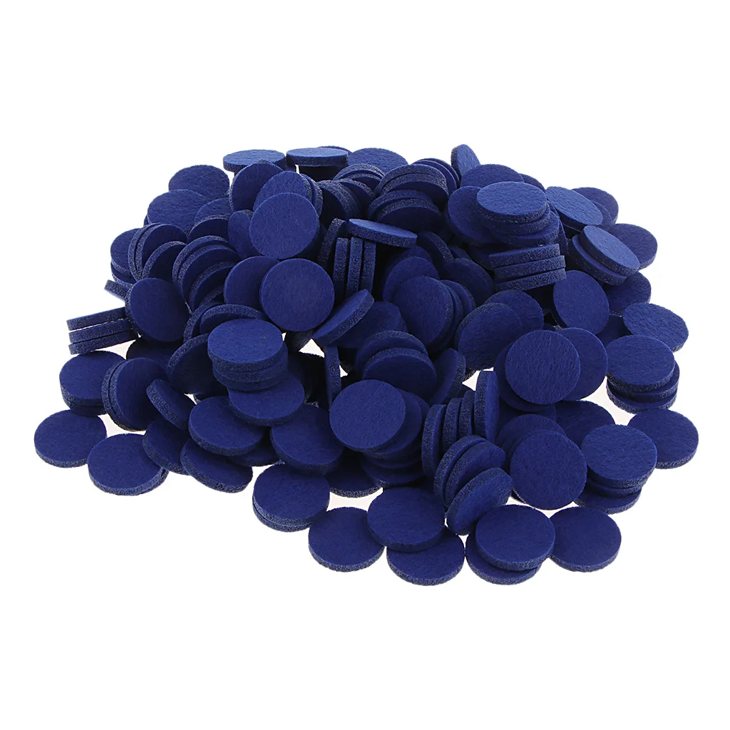 200Pcs 21mm Oil Pad Felt Pads Round Refill Pads for 25mm Perfume Locket Essential Oil Diffuser Locket Pendant Necklace Car Vent