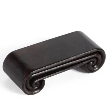 

Black Sandalwood Carving Scroll Rosewood Craft Bracket Base F Section 06