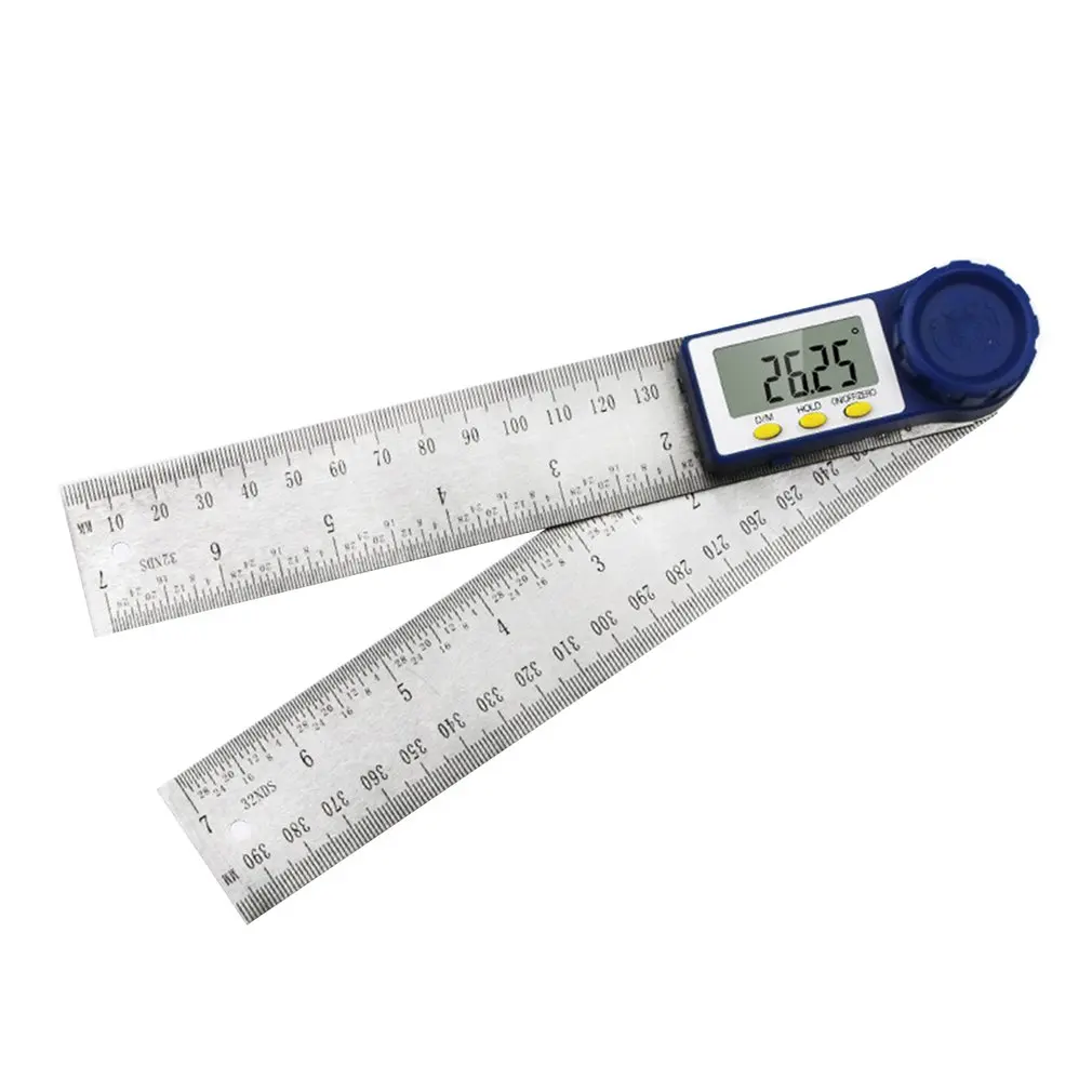 

0-150mm Digital Protractor Stainless Steel Inclinometer Goniometer Electronic Angle Gauge Ruler Level Measuring Tool