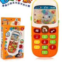 Детские маленькие мобильные телефоны Интеллектуальная музыка телефон игрушки Детский звук и светильник Головоломка Мобильный телефон детские игрушки