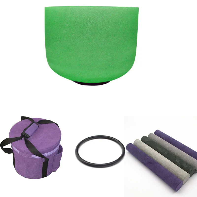 

HF 9 inches or 10 inches Painted Singing Outside Color Frosted Bowl Any Note CDEFGABC# Customizable For Yoga With Bag