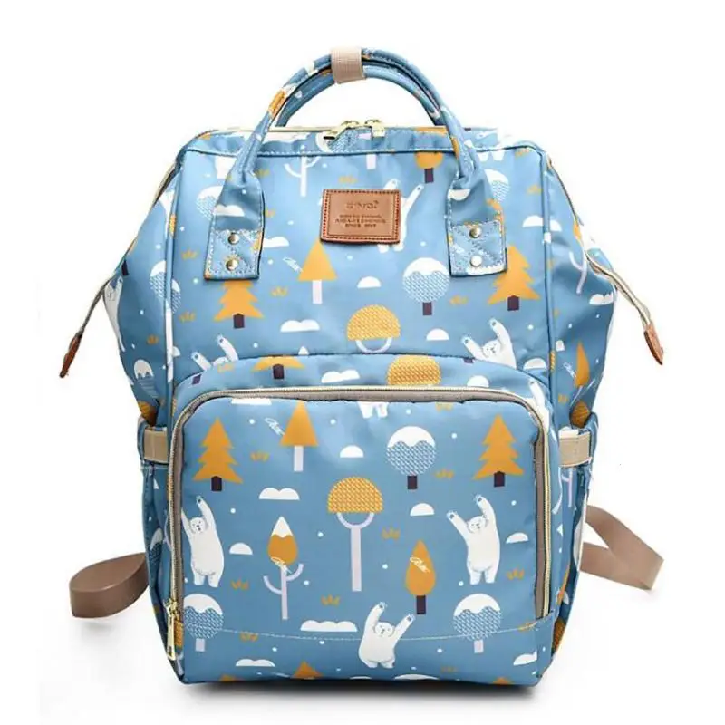 

2018 New Baby Waterproof Diaper Bag Mummy Maternity Travel Backpack Large Capacity Nappy Bag Nursing Handbag B4