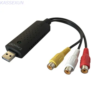 

2017 New simple usb2.0 video capture, component RCA analog video&audio to digital format through PC Free shipping