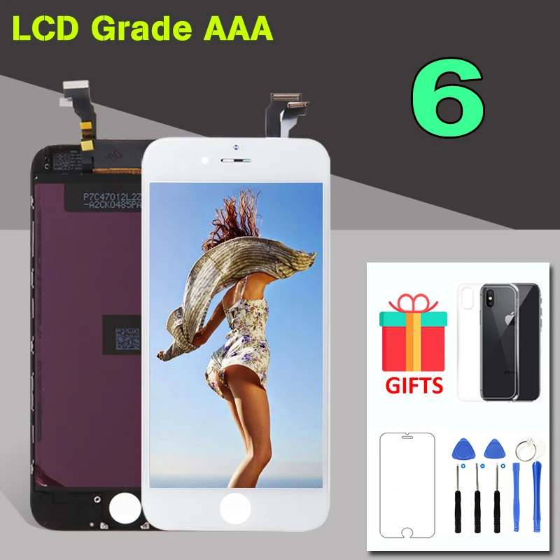 

AAA Quality 4.7" Display For iPhone 6 6G LCD Screen Touch Digitizer Assembly Replacement for iPhone 6 Ekran Front Panel Complete