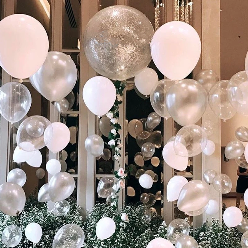 10 шт. 12 дюймов прозрачные Плотные Латексные шары для дня рождения, свадьбы, украшения, прозрачные воздушные шары, вечерние, декоративные шары
