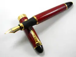 Jinhao 450 темно-красный золотой зажим Средний Перьевая ручка