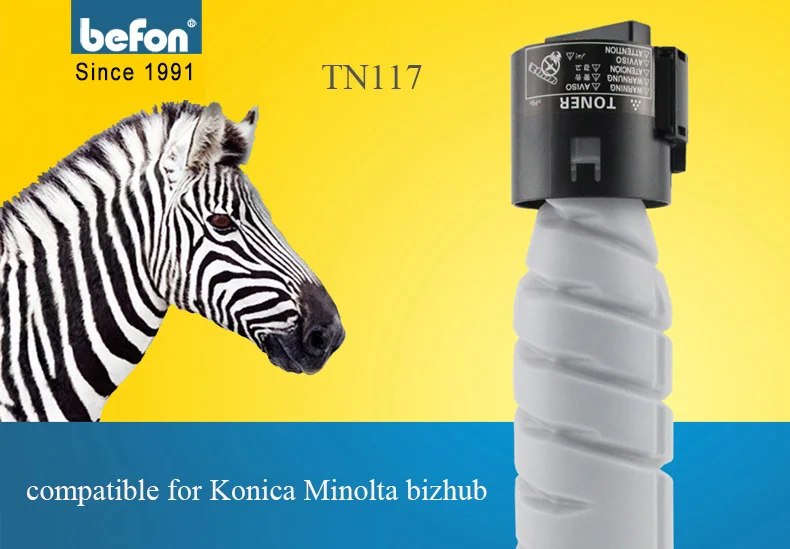 Befon TN117 117 17 TN116 16 Тонер картридж совместимый тонер-картридж для Konica Minolta bizhub 164 184 7718 140 г