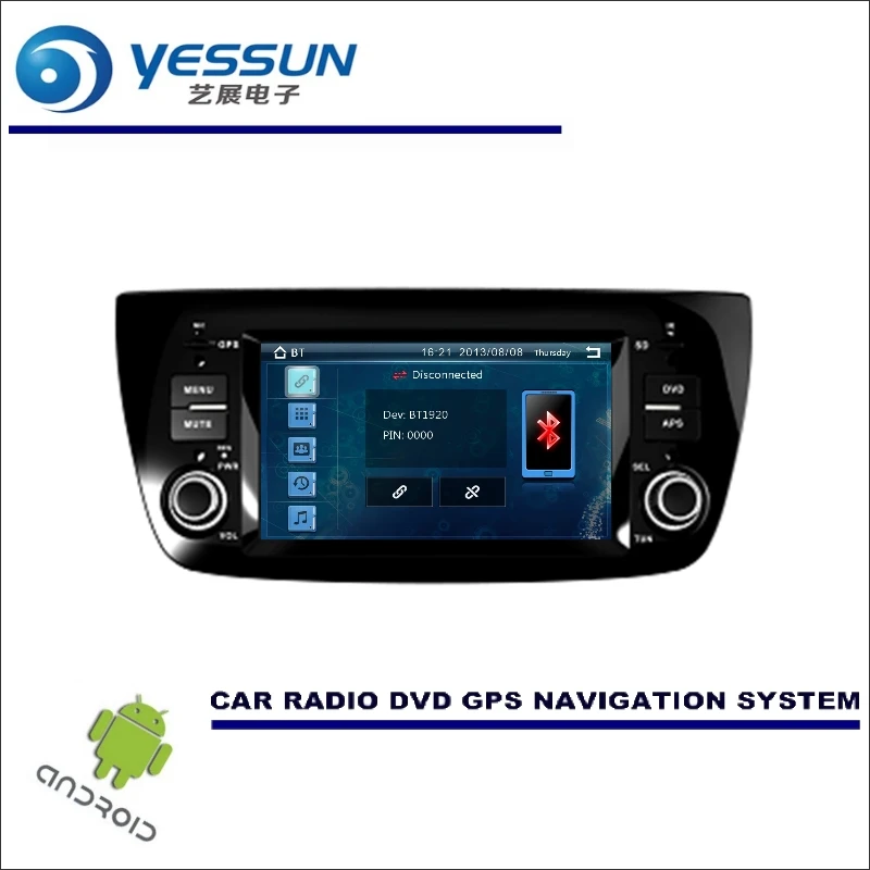 Perfect YESSUN Wince / Android Car Multimedia Navigation System For FIAT Doblo 2009~2014 CD DVD GPS Player Navi Radio Stereo HD Screen 5