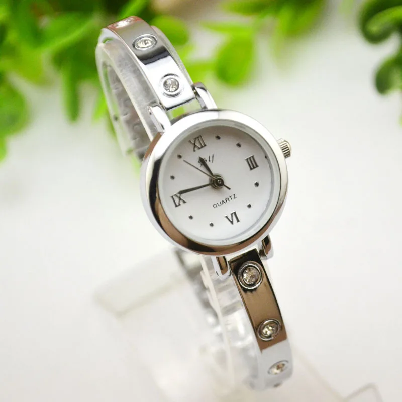 JHLF School Girl Wrist Quartz Watches Rhinestone Wristwatches relojes
