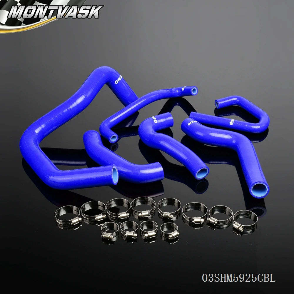 Silicone Radiator Coolant Hoses Kit FOR KAWASAKI NINJA ZX6R 2007 2008