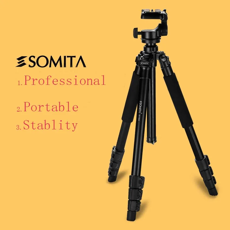 SOMITA Aluminium Camera Professional Tripod Portable Stability with Tripod Head Hot Sale High