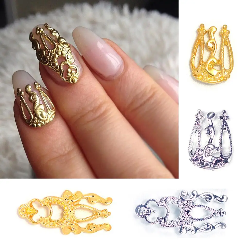 

Nail Hollow Sticker Alloy Nail Sticker 3d Embossing Nail Art Stickers Diy Nail Art Manicure
