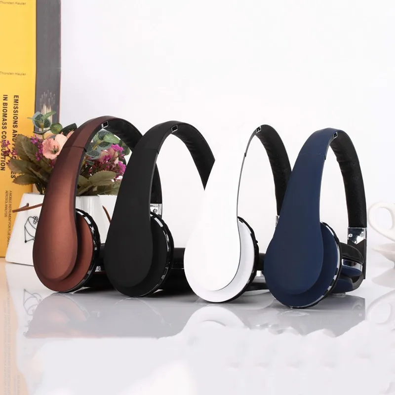 Darmowa Wysyłka Chiny Sport Bezprzewodowy Zestaw Słuchawkowy Stereo Bluetooth Słuchawki z Pałąkiem na głowę Składany BT-001 Karty TF poprzez Poleconym
