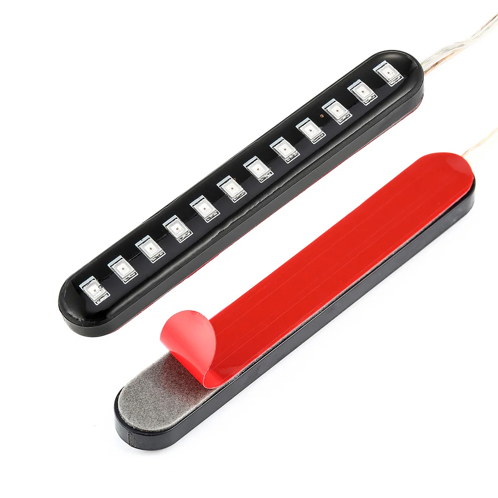 2 шт мотоцикла Led поворотник полосы света течет вода Хвост тормоза мигалка 12LED