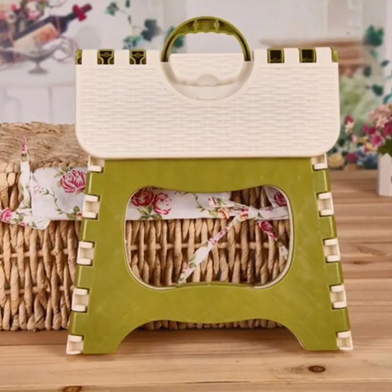 

Foldable Plastic Kids Adults Stool Outdoor Activity Bathroom Bench Portable Tool Home Traveling Necessity