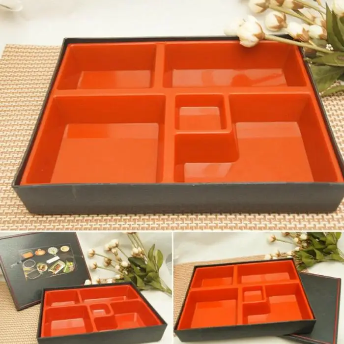 Японский Bento Ланч-бокс офисный пищевой контейнер портативные рисовые суши питание P7Ding