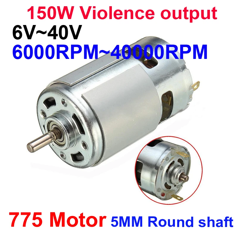 12V/ 24 10000 RPM/20000 RPM 775 Motor High Speed Gear Motor High Power Torque Electric Micro Speed Geared Motor Extension Shaft 12V Dc Motor 12V/ 24 10000 RPM/20000 RPM 775 Motor High Speed Gear Motor High Power Torque Electric Micro Speed Geared Motor Extension Shaft 12V Dc Motor