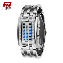 TTLIFE Amantes Reloj Originalidad Diseño Impermeable Relojes Top Populares de Moda de Acero Relojes de Pulsera Para Hombres de Las Mujeres de Aleación de Choque Resistencia