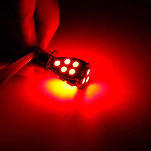 Car Electronics 1pcs red LED car light bulbs 12v 1156 21 SMD canbus Car