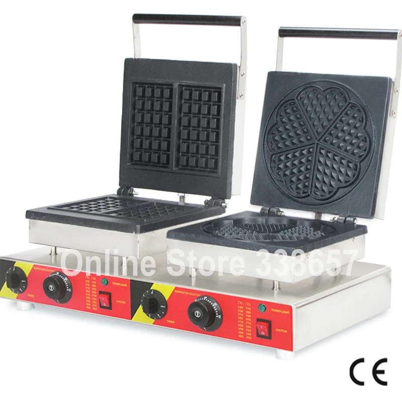 

Hot sale food equipment electric 3KW 220V/ 110V waffle maker machine
