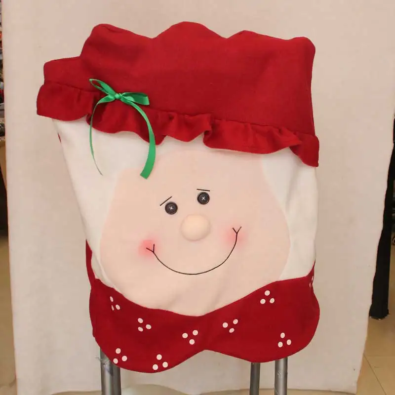 Wife Style Navidad, ручная работа, красный Рождественский Чехол для стула в мужском/женском стиле, декоративные тканевые праздничные принадлежности, рождественские украшения для дома - Цвет: Wife Style