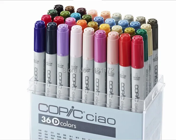 Copic Ciao Double Ended Markers36 Color Set D In Art