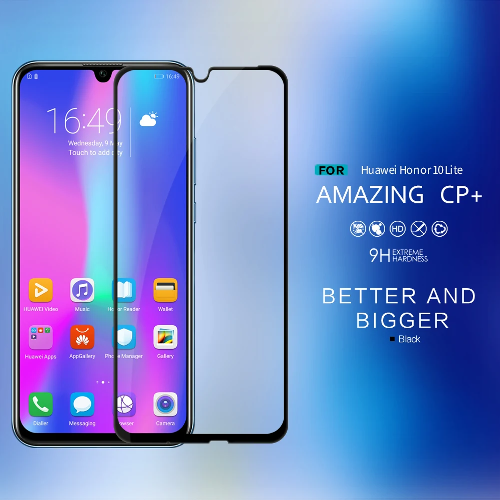 Huawei P Smart закаленное стекло huawei P Smart стекло Nillkin CP+ 2.5D полная защита экрана