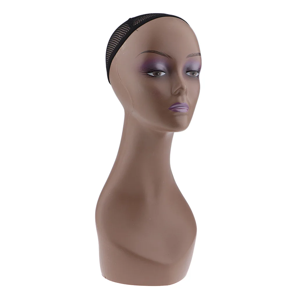 Манекен голова кофе женский Профессиональный косметологический макияж головы стенд модель для изготовления парика, дисплей парики, очки, шляпы