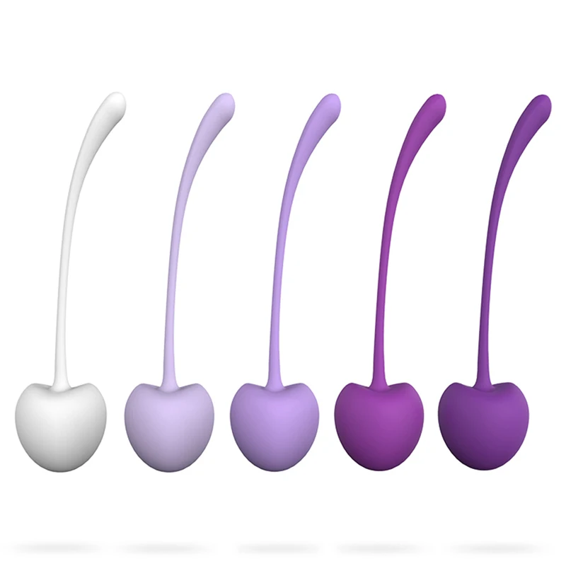  Cherry Safe Silicone Smart Ball Kegel Ben Wa Balls Vaginal Squeeze Sports Machine Masturbation Geis