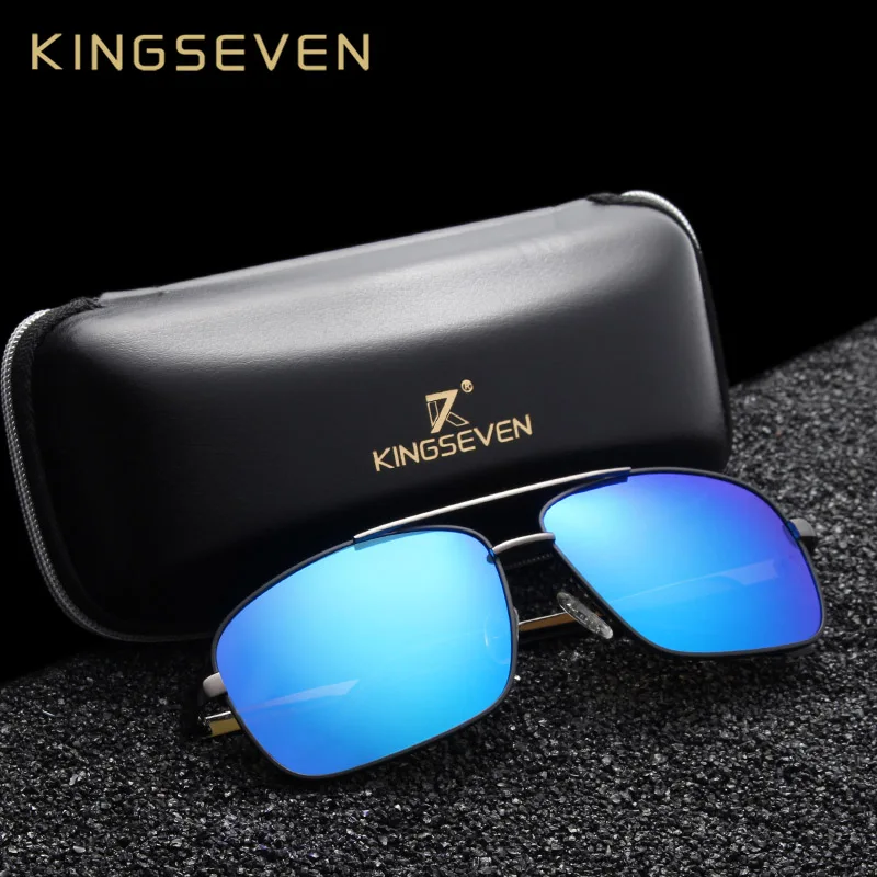 KINGSEVEN дизайн мужские классические квадратные поляризованные солнцезащитные очки для вождения UV400 защита N7713F
