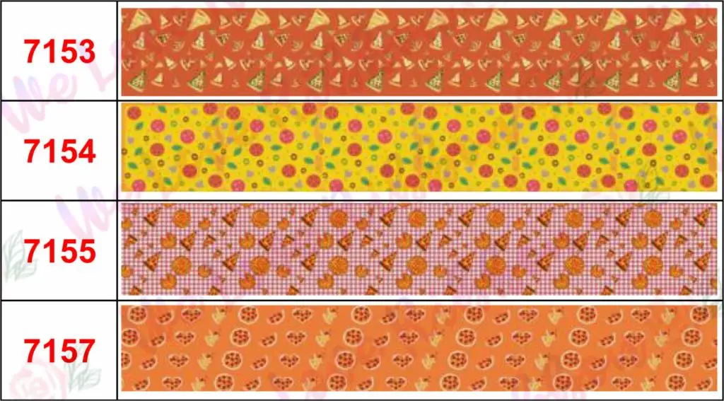 16 мм-75 мм Мексиканская пицца фаст-фуд Напечатано Grosgrain/эластичная лента закуски