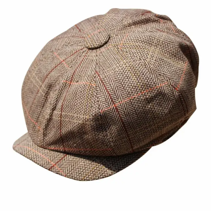 Vintage Newsboy 8 Panel Applejack Cabbie Driving Casual Ivy Cap Hat