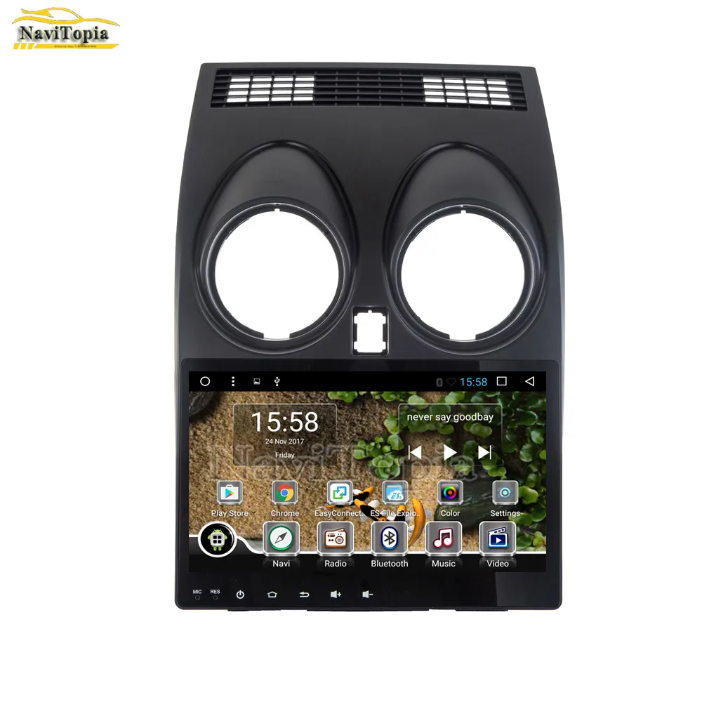 Top NAVITOPIA T8 Octa Core Android 8.1 Car DVD GPS Navigation for Nissan Qashqai 2007 2008 2009 2010 2011 2012 2013 Car PC Radio 1