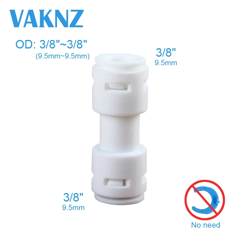 

Plastic Quick Fitting pipe connector fitting with Equal Straight 3/8" 3/8" Hose Connector