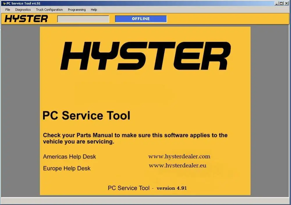 2018 Newest Version Hyster&ampYale PC Service Tool v4.xx unlocked keygen support from 4.82v to 4.91v up+software v4.91-unlock |