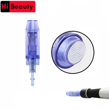 

10pcs/lot Bayonet Long Blue Micro Nano Round Needles Cartridges Microneedles For Electric Dr Derma Pen A1 Tattoo Tips