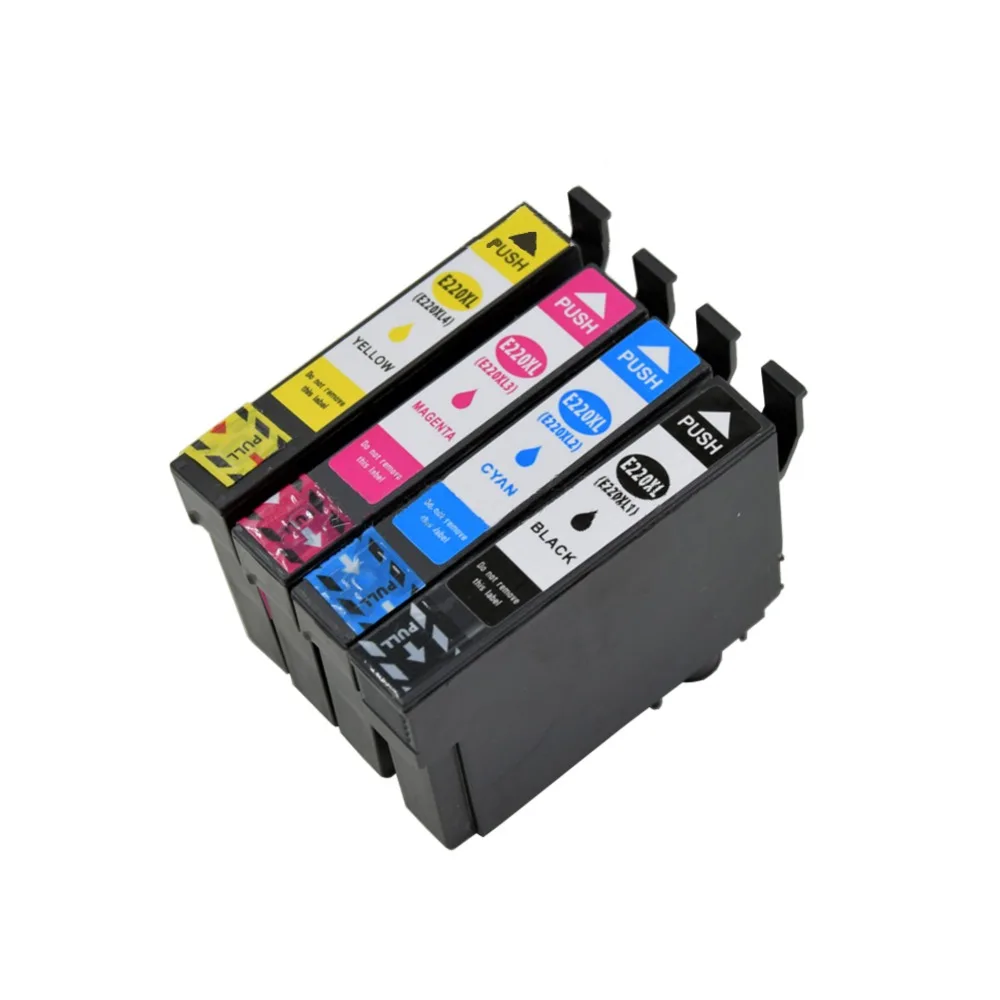 4 шт. совместимых чернильных картриджей для EPSON 220XL T220 XL T2201 T2201XL|Чернильные