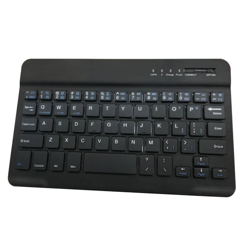 Portable Ultra Slim Aluminum Wireless Bluetooth Keyboard For IOS Android Windows PC working time 40 hours 59 keys Nice | Компьютеры и