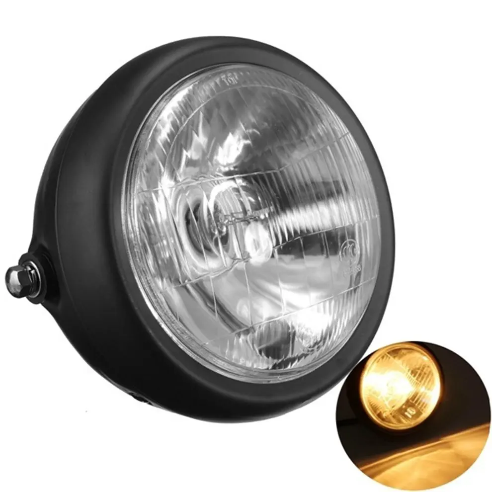 Universal 12V 5 Inch Motorcycle 35W Amber Headlight For Harley For Yamaha For Kawasaki