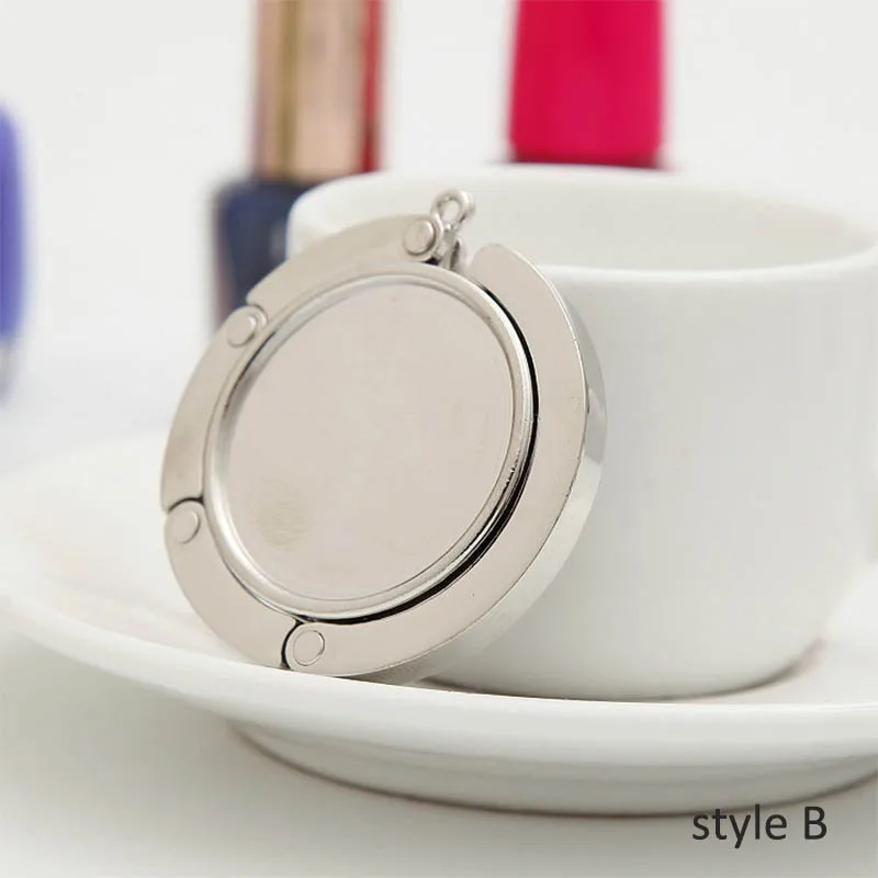 High Quality Blank DIY Folding Purse Bag Handbag Hook Hanger Holder Alloy ME