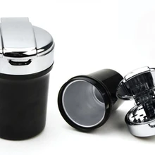 Автомобильная светодиодная пепельница для сигарет Ssangyong Kyron Rexton, Korando для Audi RS Q3 Q5 Q7 A4 A8 A6L A4L A5 A3 аксессуары