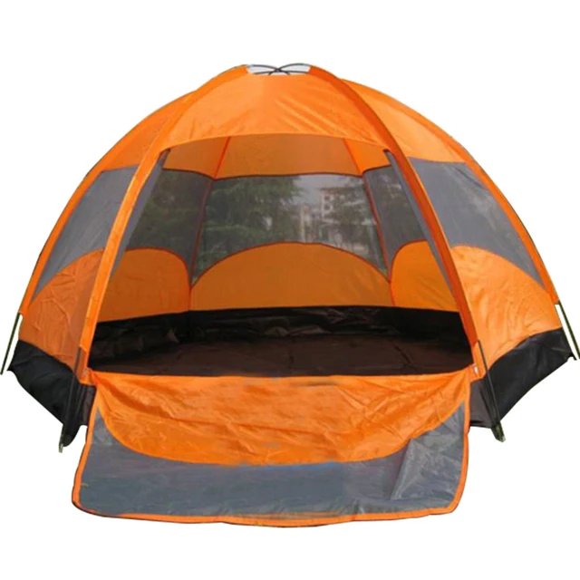 Cheap High quality waterproof Oxford Fabric Double Layers Tent large space 6-8 person 4 season outdoor travel camping hiking tent