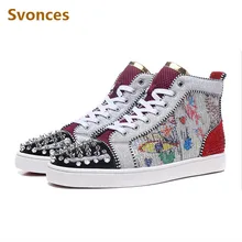 gold red bottom sneakers