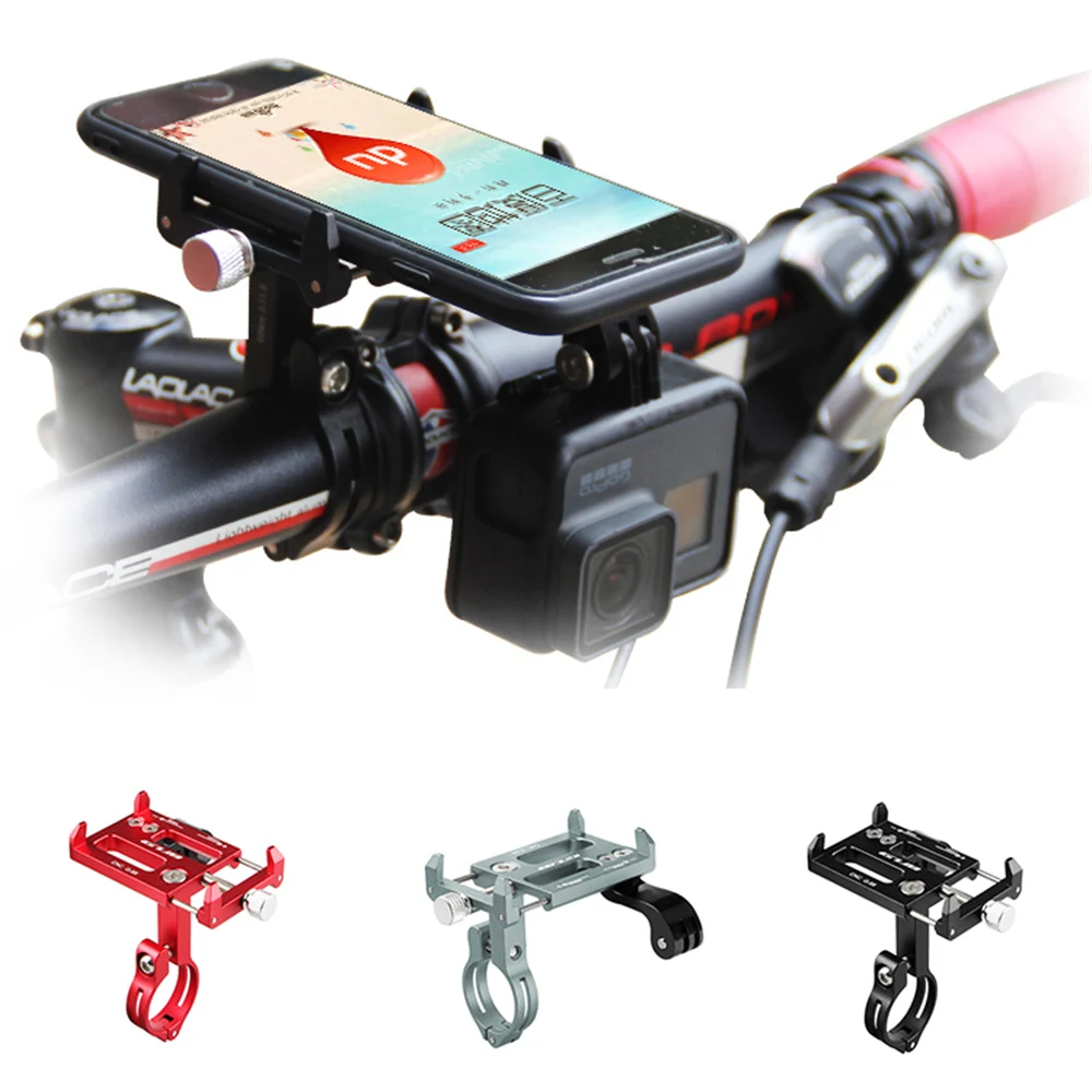 Aluminum Alloy Bicycle Bike Phone Holder Handlebar Cradle w/ 4 Claw For