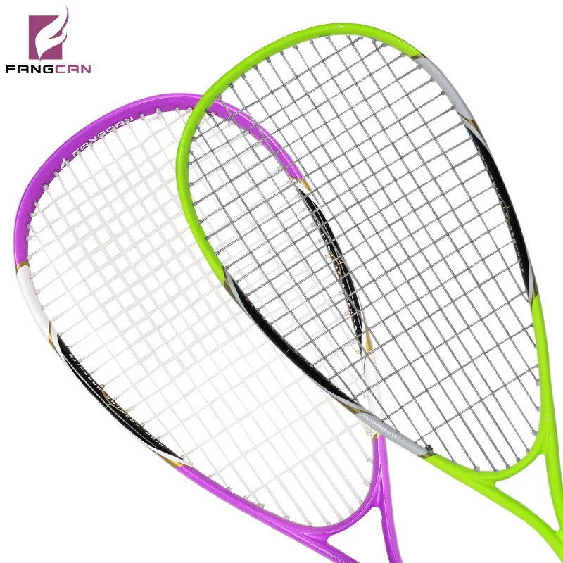 

(2pcs/lot) FANGCAN Composited Titanium Squash Rackets Couple Squash Racquets with String and Cover