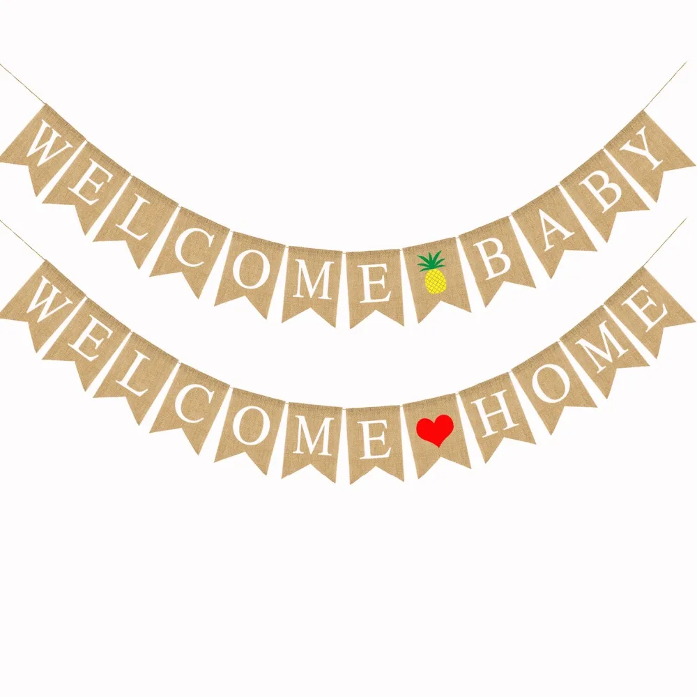 Willkommen Zu Hause Willkommen Baby Banner Baby Dusche Flagge