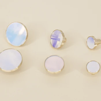 

Brass+Resin Knob and Handle Minimalist Magical Drawer Pulls Round Knob Simple Furniture Cabinet Handle Reflection of Mirror