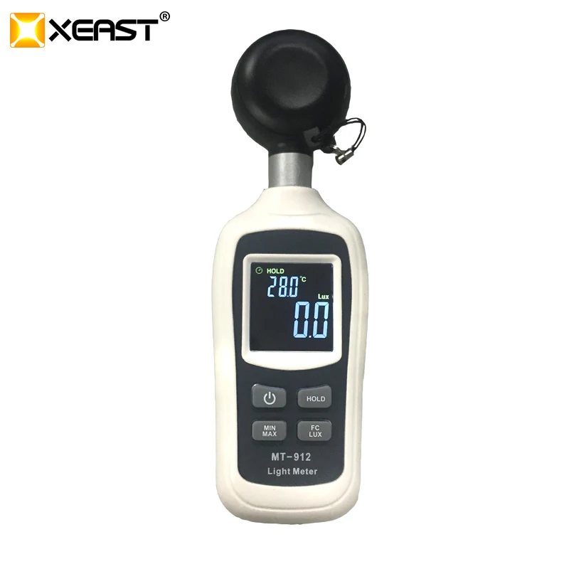 XEAST MT-912 Mini Digital Light Meter Lux/FC Automatic Luminometer Photometer Free shipping 0~200K Lux 0~20KFc | Инструменты