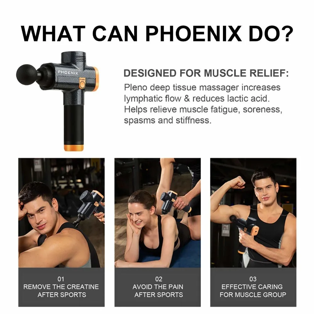 Phoenix-A2-Muscle-Massage-Gun-Deep-Tissue-Massager-Therapy-Gun-Exercising-Muscle-Pain-Relief-Body-Shaping (3)