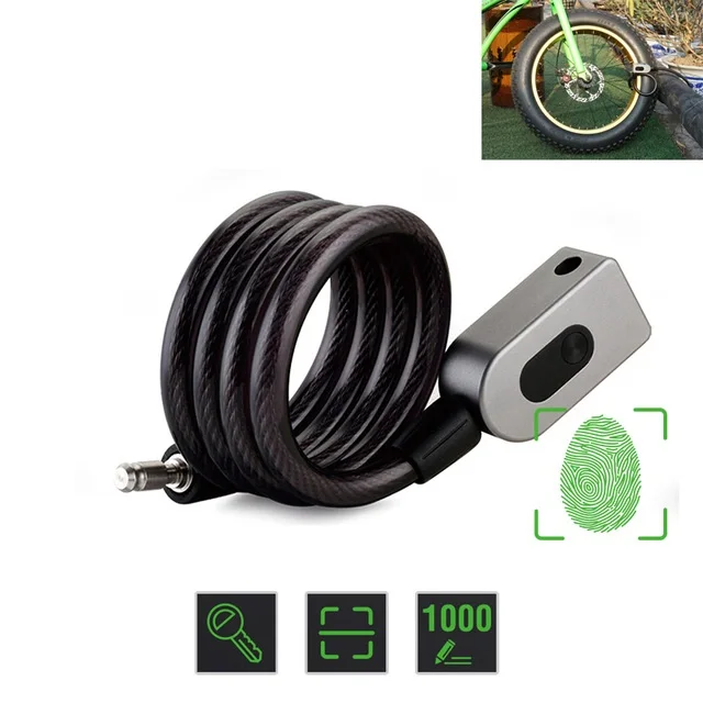 

Fingerprint Door Lock Anti-Theft Bike Lock for Bicycle/Motorcycle IP65 Waterproof